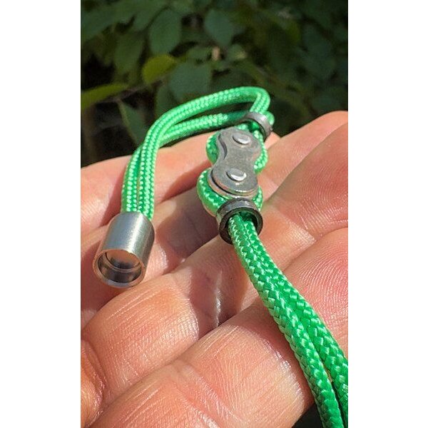ARTHURKOPF Armband aus Fahrradkettenglied und Paracord