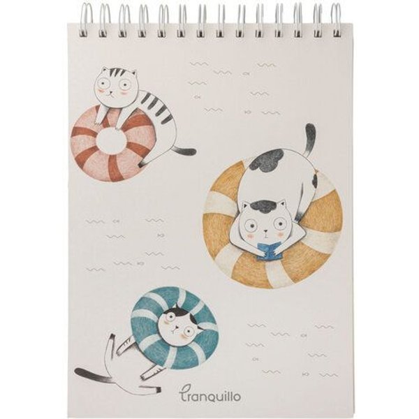 TRANQUILLO Zeichenblock SPLASHY CATS (NB267)