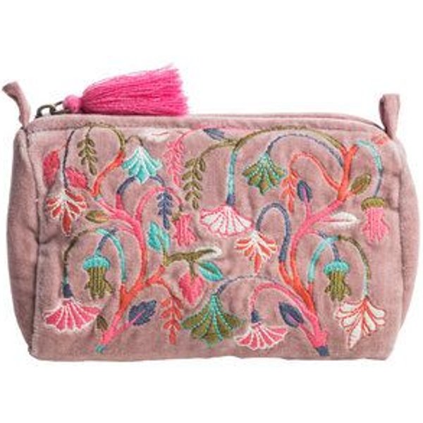 TRANQUILLO Kosmetiktasche / Samttäschchen VELVET BLOSSOMS / VELVET MEADOW (BAG309, BAG310, BAG311, BAG312)