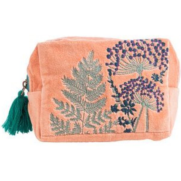 TRANQUILLO Kosmetiktasche / Samttäschchen VELVET BLOOM ART / VELVET LEAVES (BAG313 BAG314, BAG315, BAG316)
