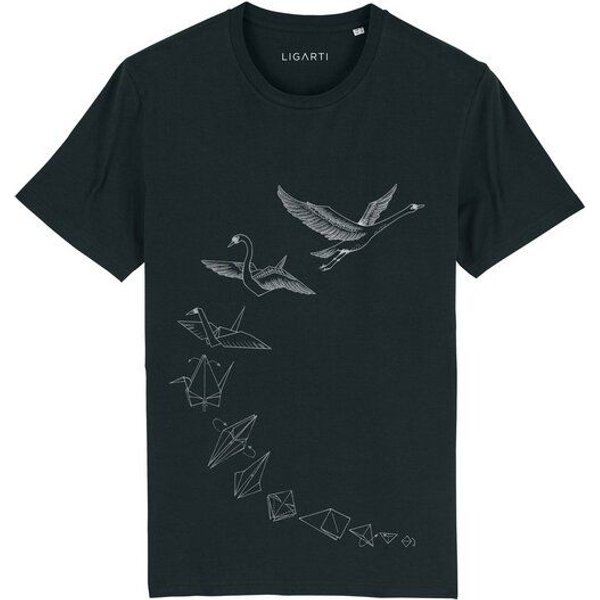 T-Shirt – Origami Schwan – LIGARTI Tiermanufaktur