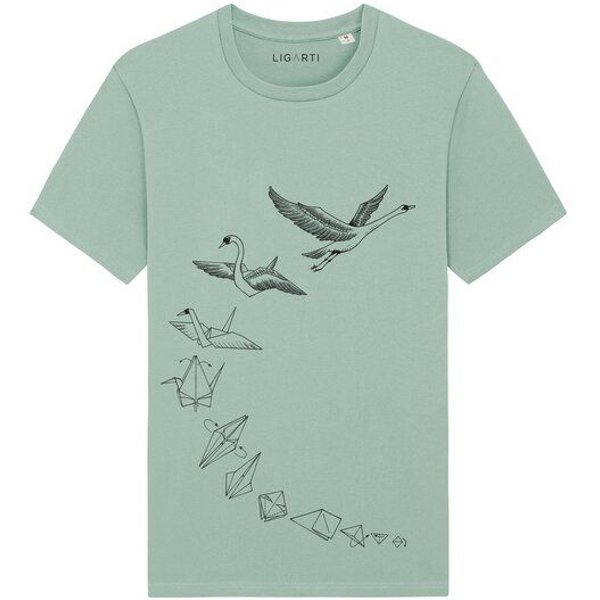T-Shirt – Origami Schwan – LIGARTI Tiermanufaktur
