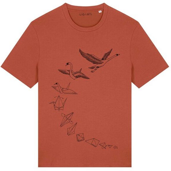 T-Shirt – Origami Schwan – LIGARTI Tiermanufaktur