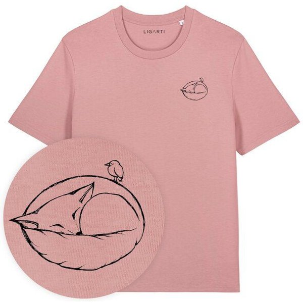 T-Shirt – Schlafender Fuchs – LIGARTI Tiermanufaktur