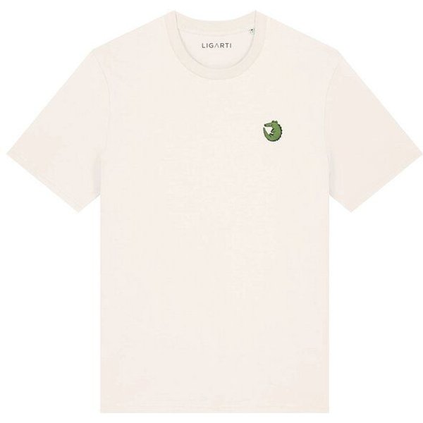 Besticktes T-Shirt – Ali das Krokodil – LIGARTI Tiermanufaktur