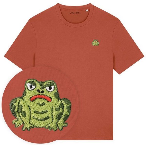 Besticktes T-Shirt – Gretel die Kröte – LIGARTI Tiermanufaktur