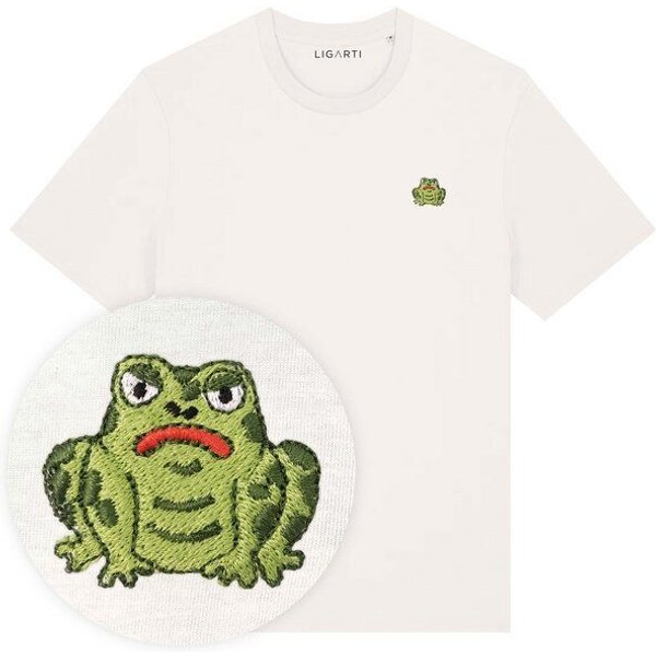 Besticktes T-Shirt – Gretel die Kröte – LIGARTI Tiermanufaktur