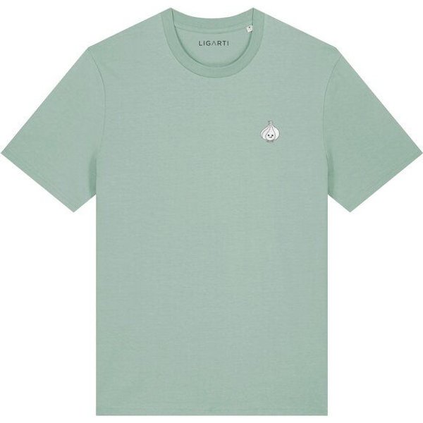 Besticktes T-Shirt – Knoblauch – LIGARTI Tiermanufaktur