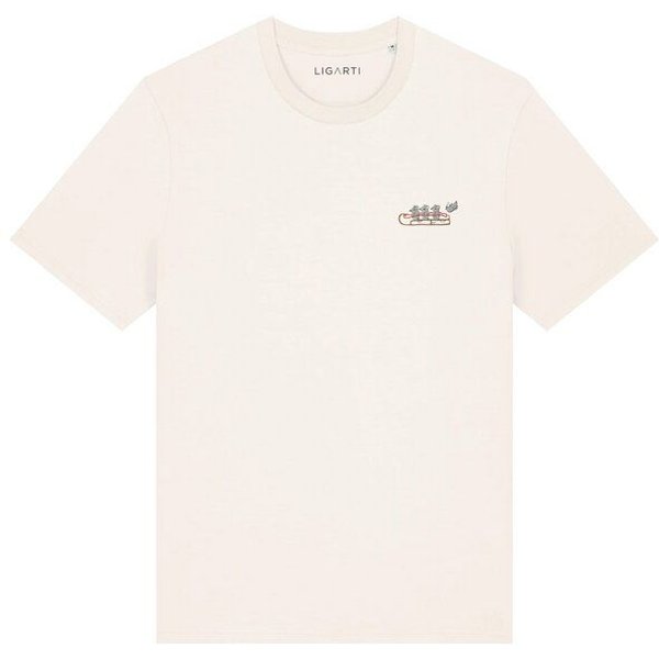 Besticktes T-Shirt – Mausflug – LIGARTI Tiermanufaktur