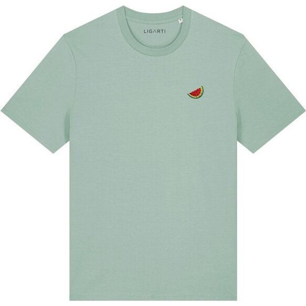 Besticktes T-Shirt – Wassermelone – LIGARTI Tiermanufaktur
