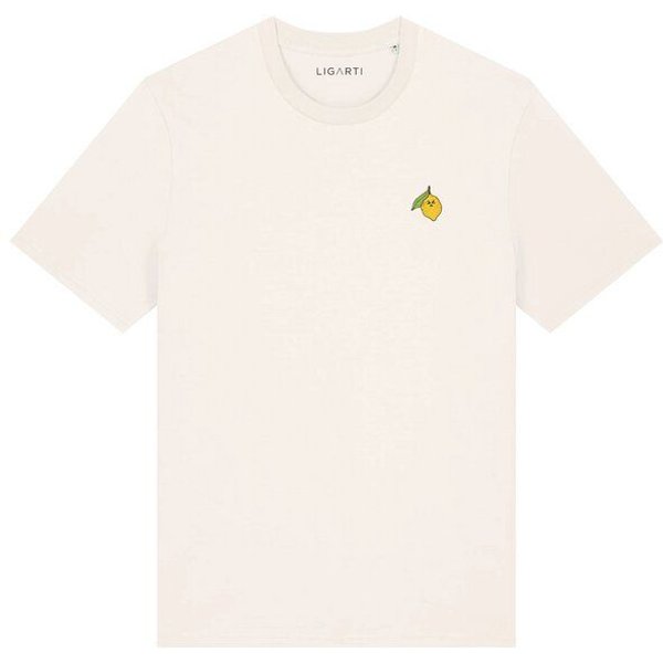 Besticktes T-Shirt – Zitrone – LIGARTI Tiermanufaktur
