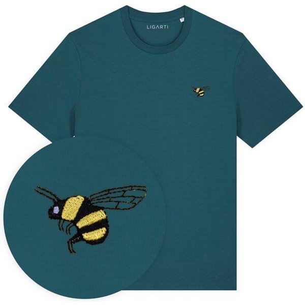 Besticktes T-Shirt – Brumhilde die Hummel – LIGARTI Tiermanufaktur