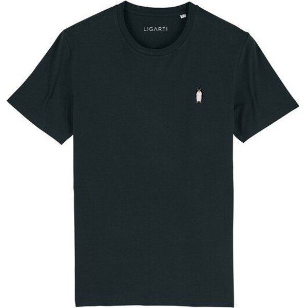 Besticktes T-Shirt – Thorben der Pinguin – LIGARTI Tiermanufaktur