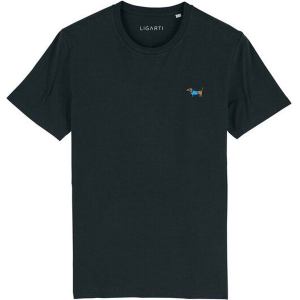 Besticktes T-Shirt – Steffen der Dackel – LIGARTI Tiermanufaktur