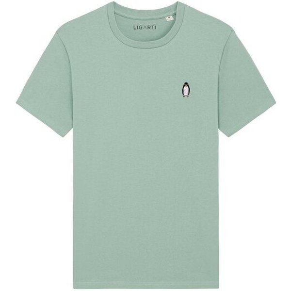 Besticktes T-Shirt – Thorben der Pinguin – LIGARTI Tiermanufaktur