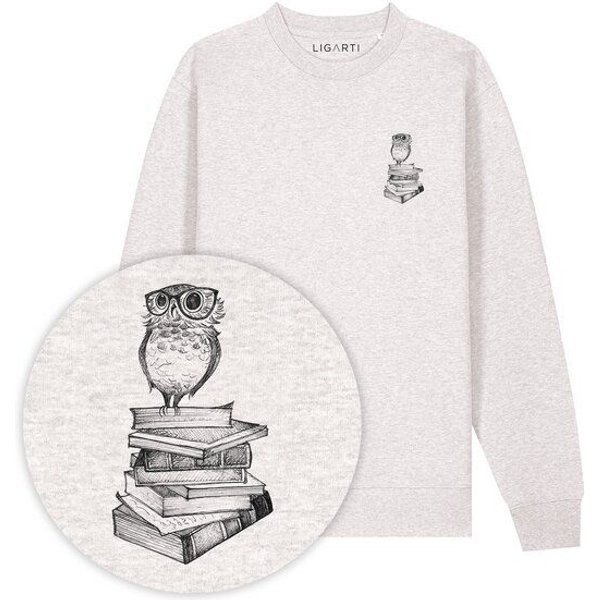 Pullover – Büchereule – LIGARTI Tiermanufaktur