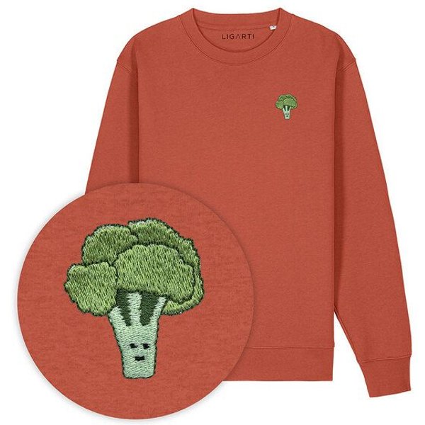 Bestickter Pullover – Brokkoli – LIGARTI Tiermanufaktur