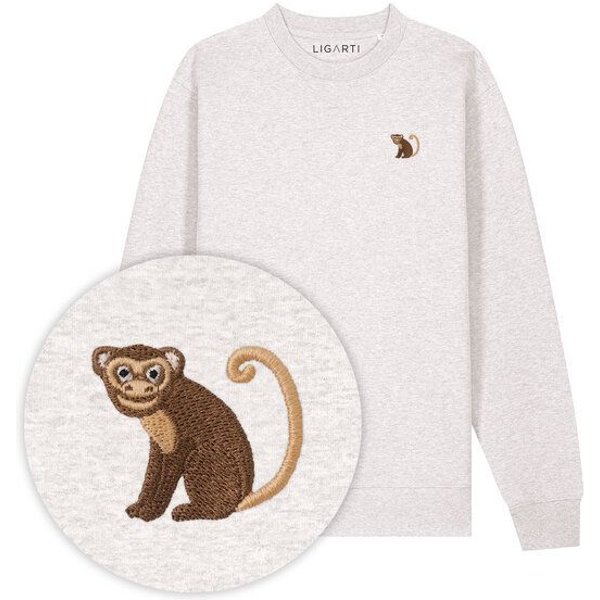 Bestickter Pullover – Albert der Affe – LIGARTI Tiermanufaktur