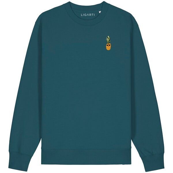 Bestickter Pullover – Ananas – LIGARTI Tiermanufaktur