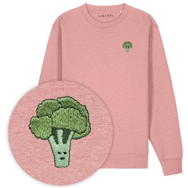 Bestickter Pullover – Brokkoli – LIGARTI Tiermanufaktur