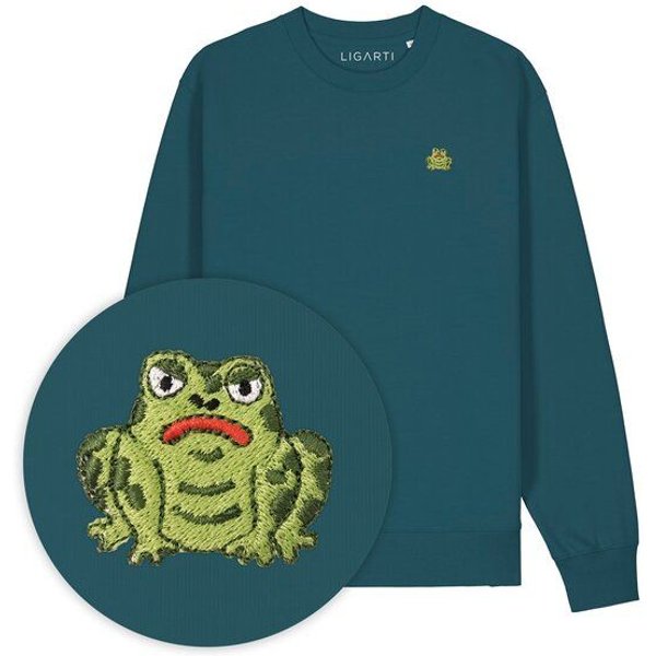 Bestickter Pullover – Gretel die Kröte – LIGARTI Tiermanufaktur