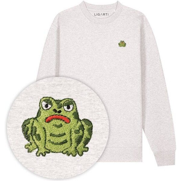 Bestickter Pullover – Gretel die Kröte – LIGARTI Tiermanufaktur