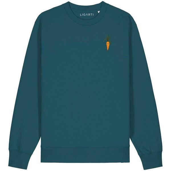 Bestickter Pullover – Karotte – LIGARTI Tiermanufaktur