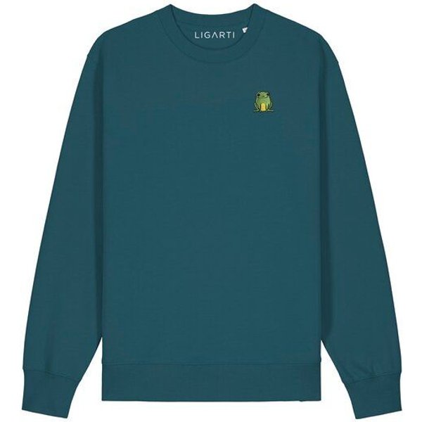 Bestickter Pullover – Nils der Frosch – LIGARTI Tiermanufaktur