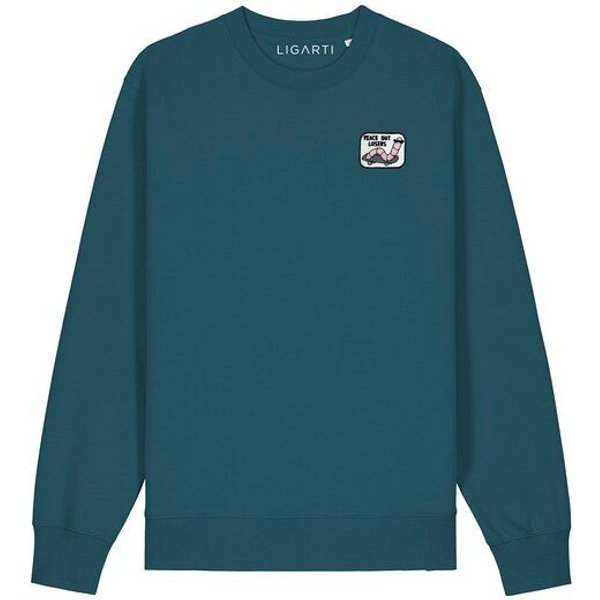 Bestickter Pullover – Ollie der Skater-Wurm – LIGARTI Tiermanufaktur