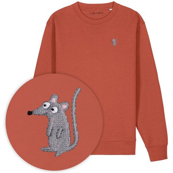 Bestickter Pullover – Murat die Maus – LIGARTI Tiermanufaktur