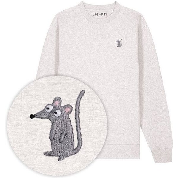 Bestickter Pullover – Murat die Maus – LIGARTI Tiermanufaktur