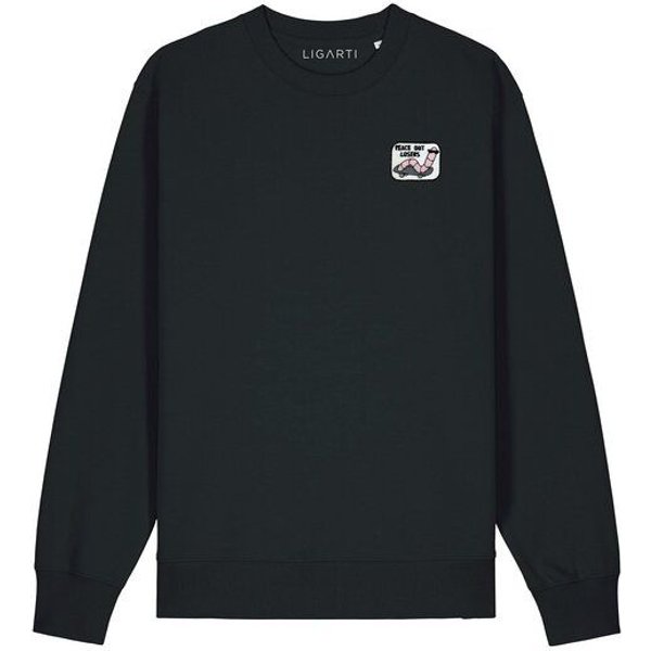 Bestickter Pullover – Ollie der Skater-Wurm – LIGARTI Tiermanufaktur