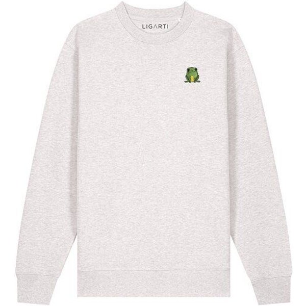 Bestickter Pullover – Nils der Frosch – LIGARTI Tiermanufaktur