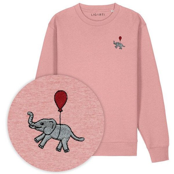 Bestickter Pullover – Tuffi der Elefant – LIGARTI Tiermanufaktur