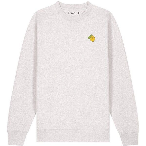 Bestickter Pullover – Zitrone – LIGARTI Tiermanufaktur