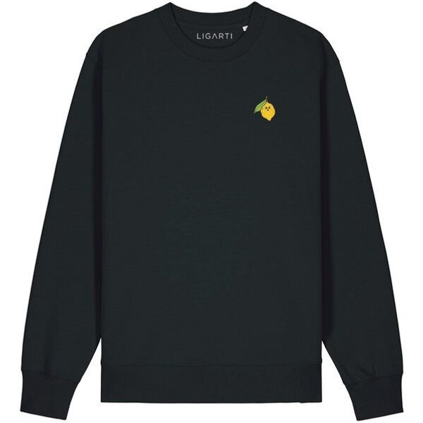 Bestickter Pullover – Zitrone – LIGARTI Tiermanufaktur