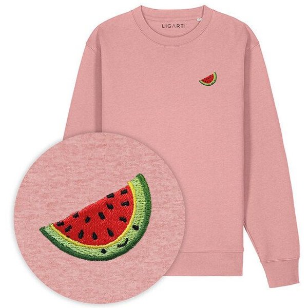 Bestickter Pullover – Wassermelone – LIGARTI Tiermanufaktur