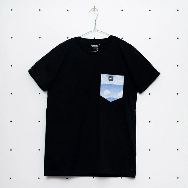 soki Choose Your Own Pocket T-Shirt mit Tasche aus geretteter Bettwäsche