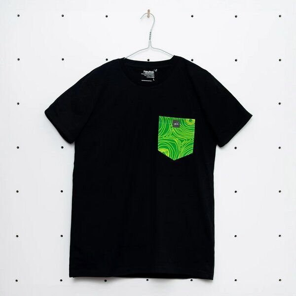 soki Choose Your Own Pocket T-Shirt mit Tasche aus geretteter Bettwäsche
