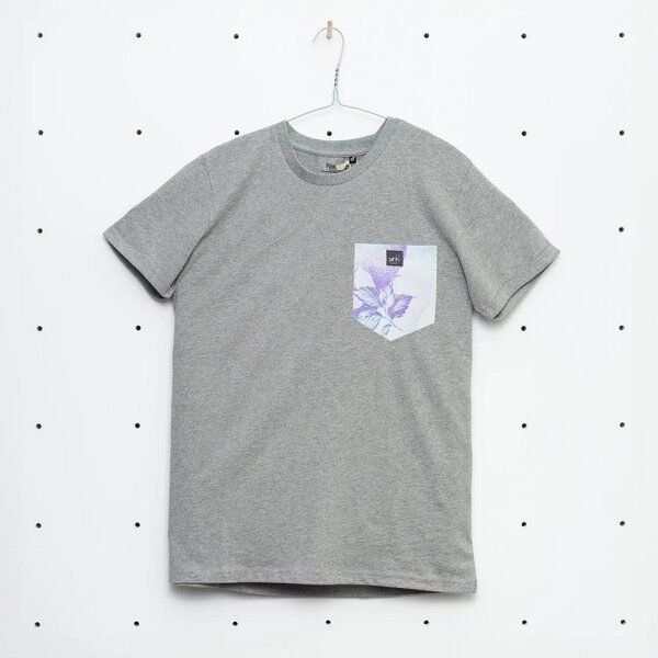 soki Choose Your Own Pocket T-Shirt mit Tasche aus geretteter Bettwäsche