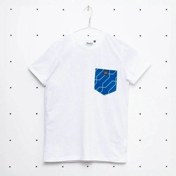 soki Choose Your Own Pocket T-Shirt mit Tasche aus geretteter Bettwäsche