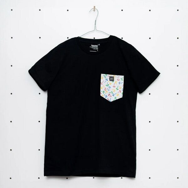 soki Choose Your Own Pocket T-Shirt mit Tasche aus geretteter Bettwäsche