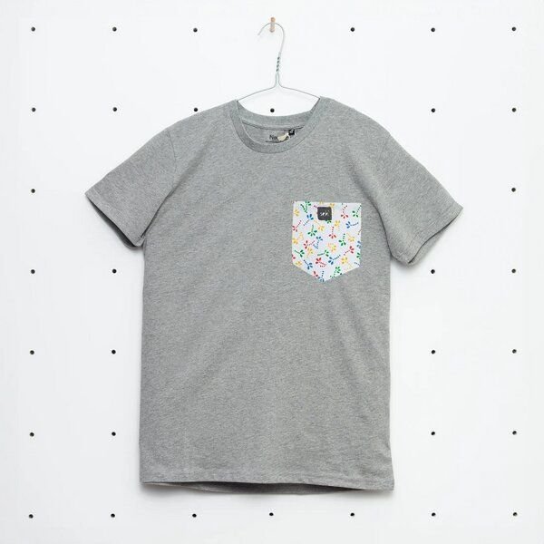 soki Choose Your Own Pocket T-Shirt mit Tasche aus geretteter Bettwäsche