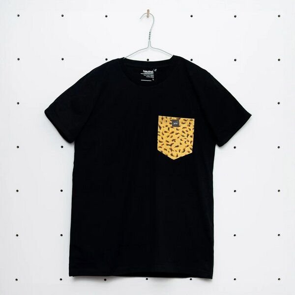 soki Choose Your Own Pocket T-Shirt mit Tasche aus geretteter Bettwäsche