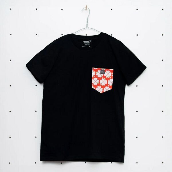 soki Choose Your Own Pocket T-Shirt mit Tasche aus geretteter Bettwäsche
