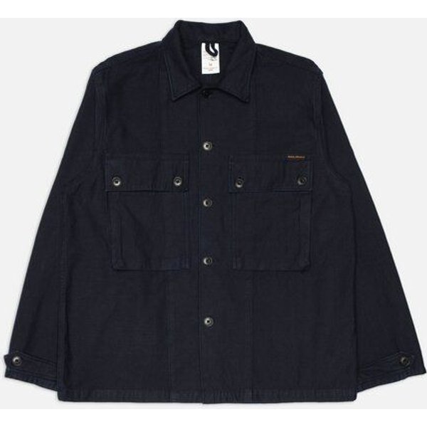 Nudie Jeans Nino Overshirt - Back Sateen Indigo