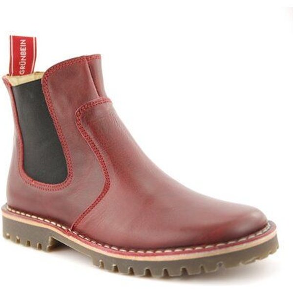 Grünbein Shoes Chelsea Boots Irma burgundy