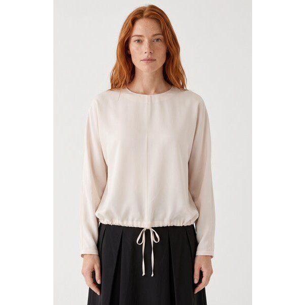 ORGANICATION Bluse aus Viskose im Satin-Gewebe