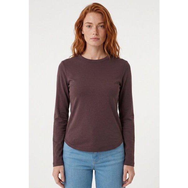 ORGANICATION Slim-Fit-Longsleeve aus Bio-Baumwolle
