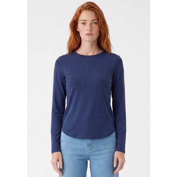 ORGANICATION Slim-Fit-Longsleeve aus Bio-Baumwolle
